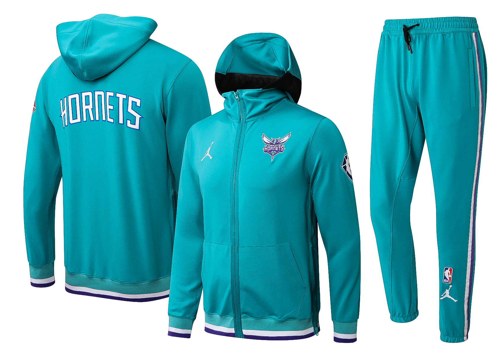 Men Charlotte Hornets navy blue 2024 NBA Nike Training suit
